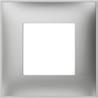 Placa embellecedora Classia de color Aluminio - 2 módulos