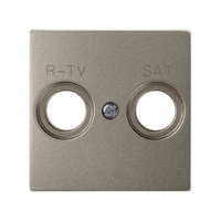 Placa para tomas inductivas R-TV+SAT cava Simon 82 Concept